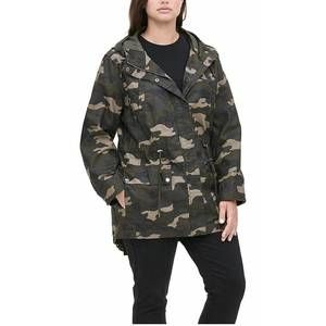 NEW LEVI'S camo hooded jacket in brown/green